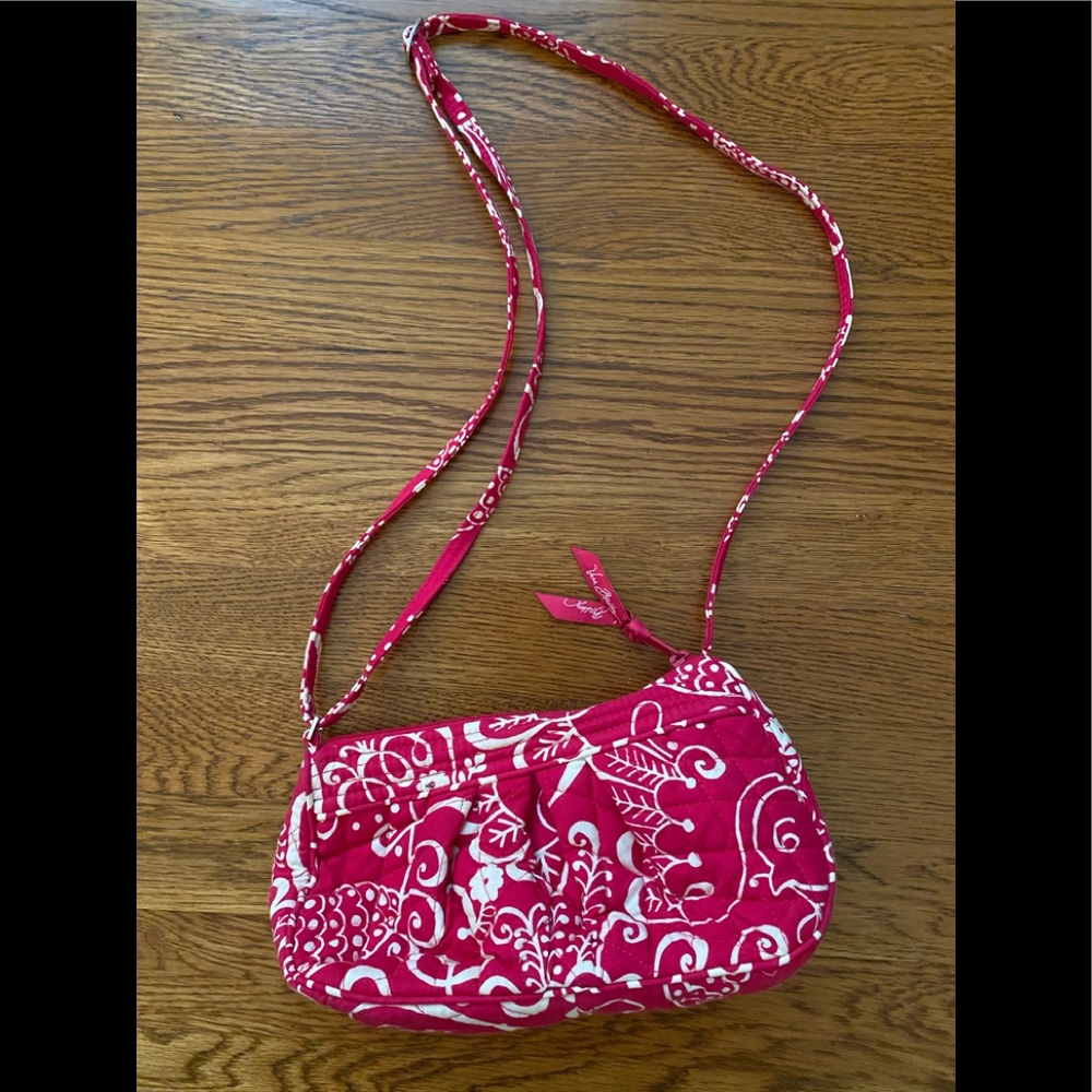Vera Bradley Frankie Crossbody, twirly bird pink
